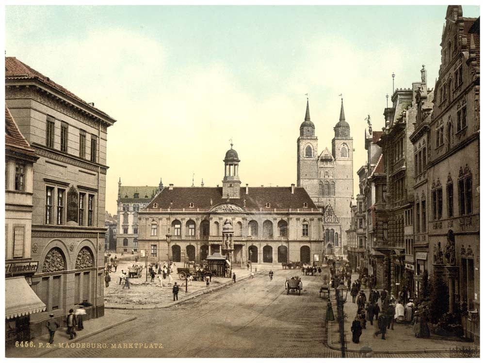 Market place, Madgeburg, German Saxony, Germany 0400-3603