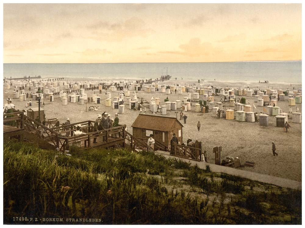 Beach, Borkum, Schleswig-Holstein, Germany 0400-3606