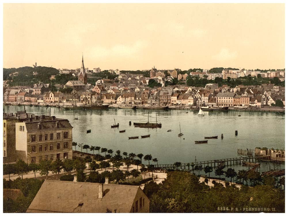 Flensburg, view from Ballastberg, II., Schleswig-Holstein, Germany 0400-3611