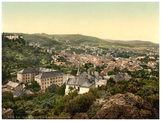 Blankenburg, from Grossvater, Thuringia, Germany 0400-3657