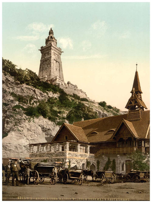 Kyffhauser and monument and restaurant, Thuringia, Germany 0400-3700