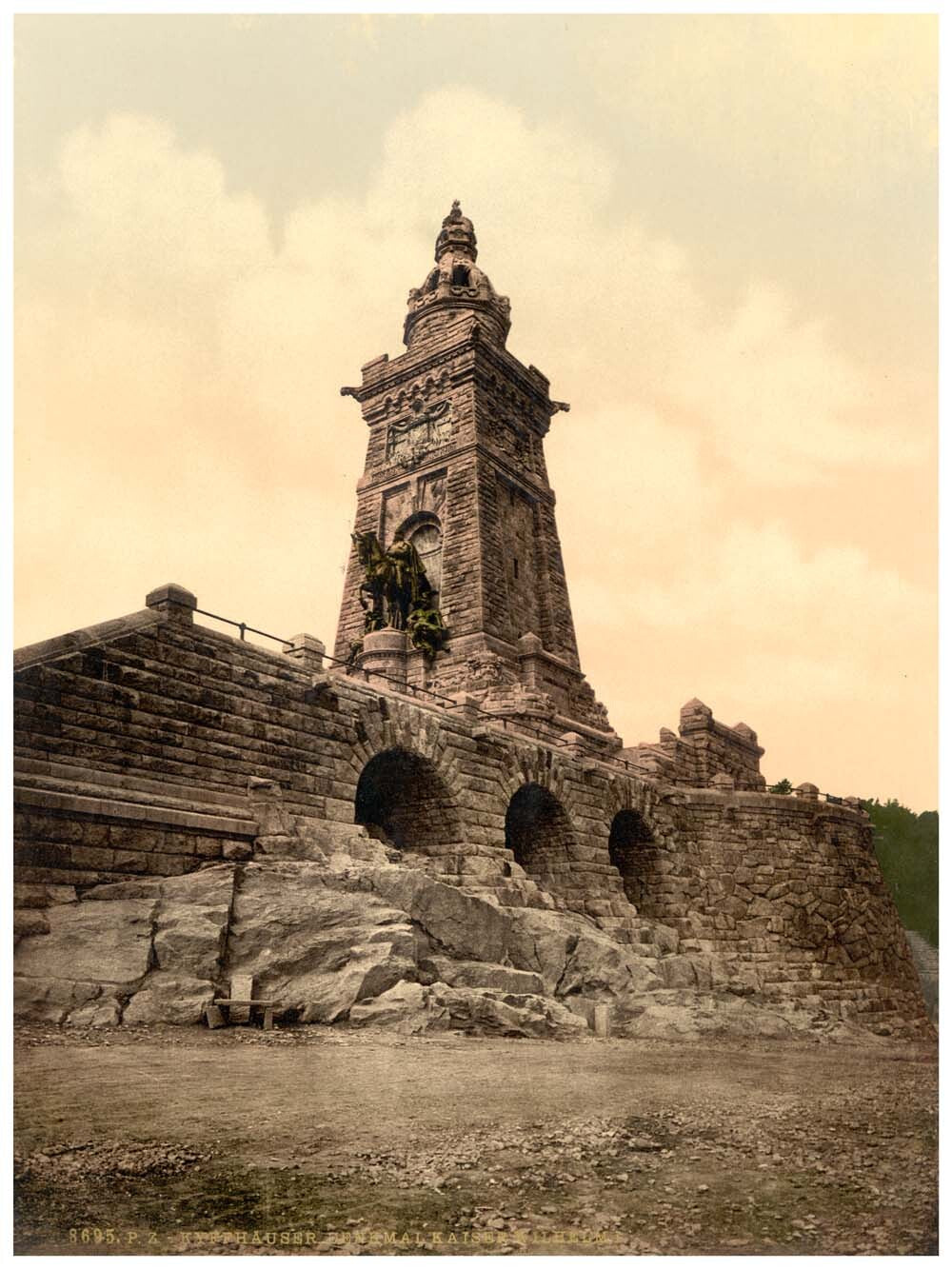 Kyffhauser and monument, Thuringia, Germany 0400-3701