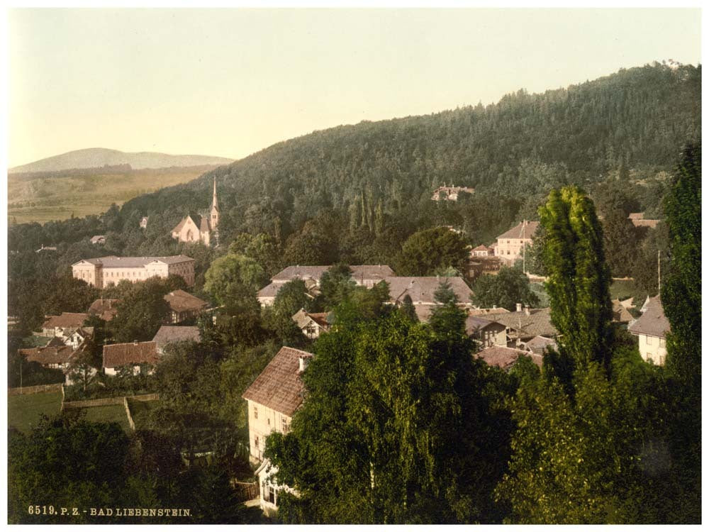 Bath of Liebenstein (i.e., Bad Liebenstein), Thuringia, Germany 0400-3708