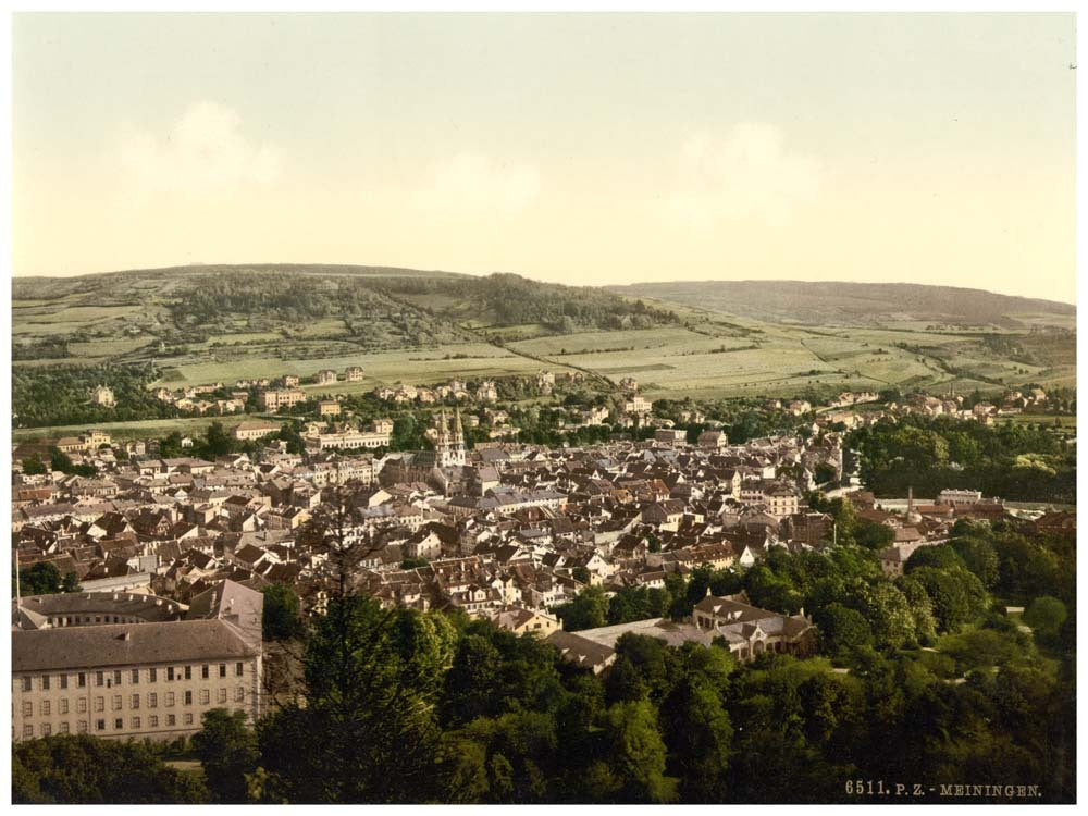 Meiningen, from Dietze House, Thuringia, Germany 0400-3710