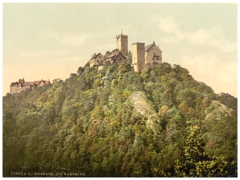 Southwest side, Wartburg, Thuringia, Germany 0400-3744