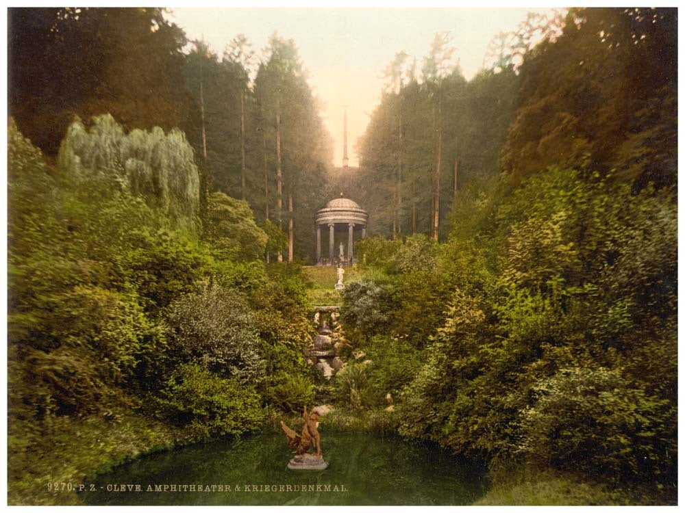 Amphitheatre and Soldiers' Monument, Cleves, Westphalia, Germany 0400-3759