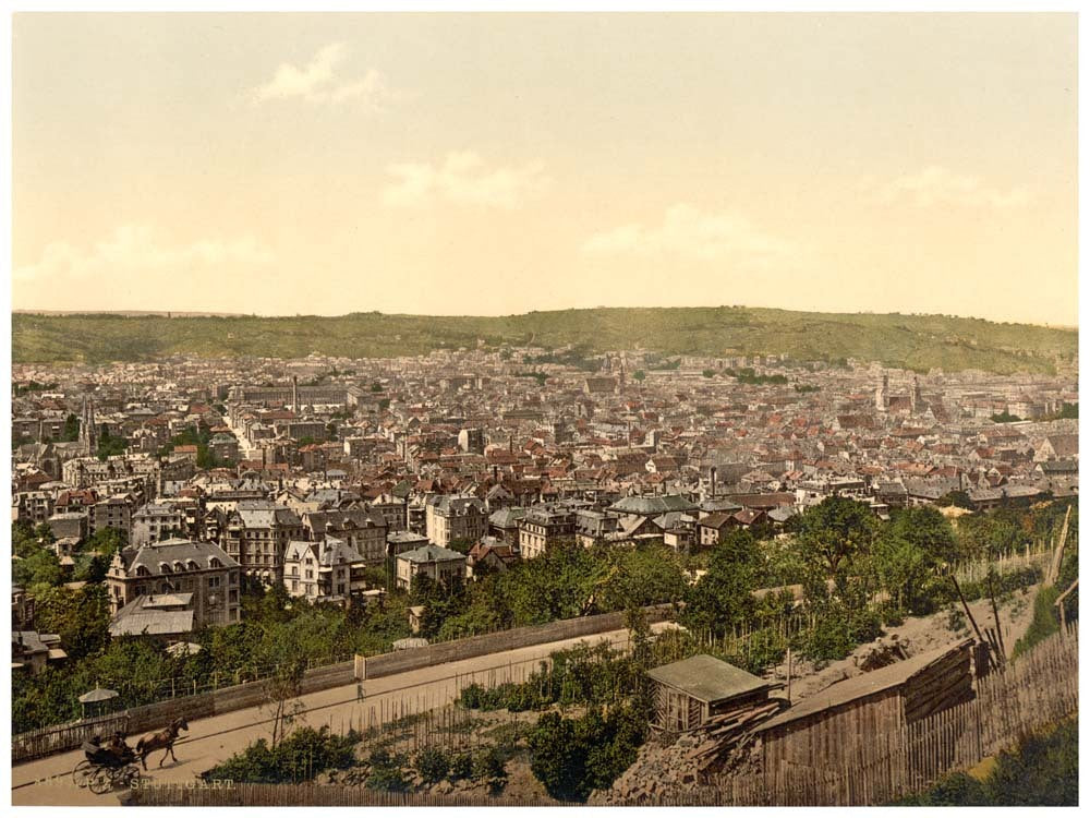 General view, Stuttgart, Wurtemburg, Germany 0400-3765