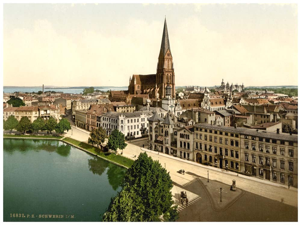 General view, Schwerin, Mecklenburg-Schwerin, Germany 0400-3807