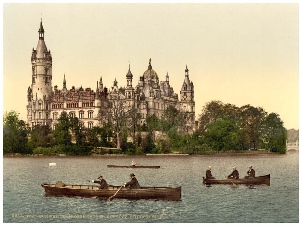 The ducal castle, southeast side, Schwerin, Mecklenburg-Schwerin, Germany 0400-3809