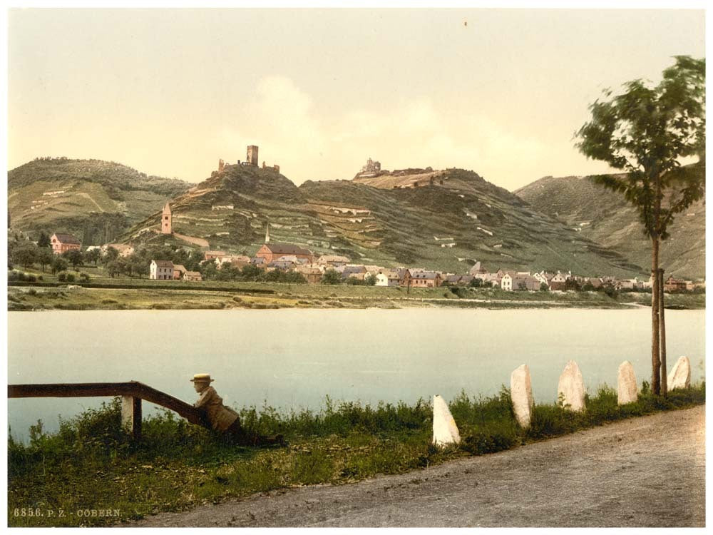 Cobern (i.e. Kobern), valley of, Moselle, Germany 0400-3814