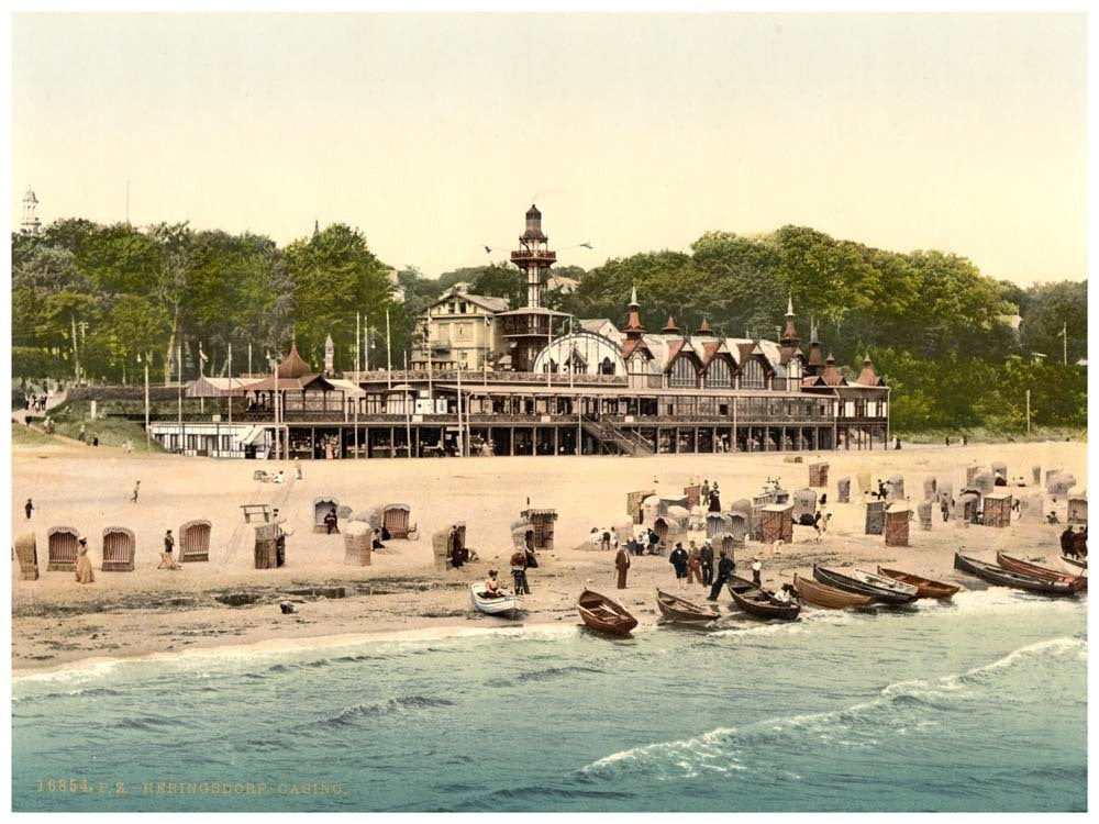 Casino, Heringsdorf (i.e., Seebad Heringsdorf), Pomerania, Germany 0400-3842