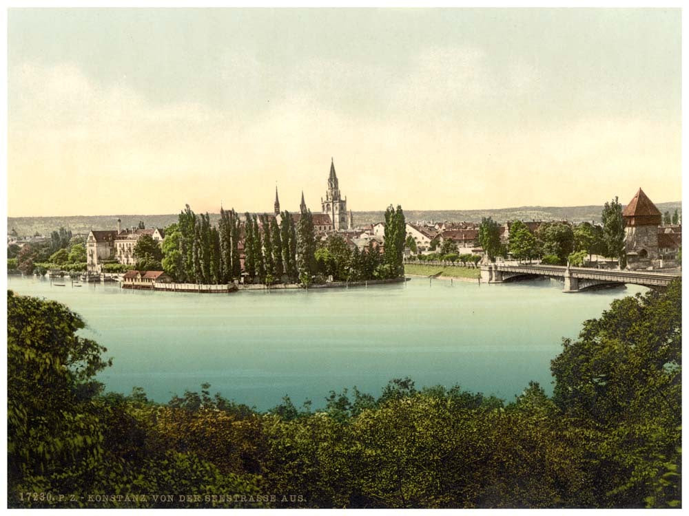 From the Seestrasse, Constance (i.e., Konstanz), Baden, Germany 0400-3898