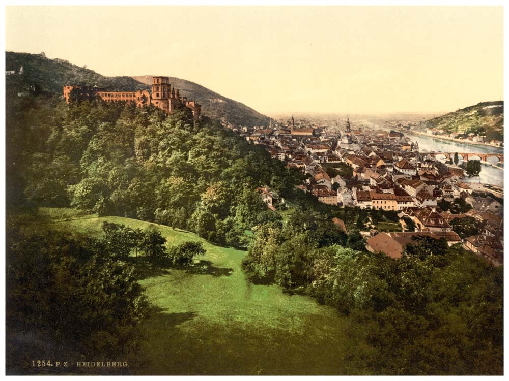 Heidelberg, seen from the Terrace, Baden, Germany 0400-3913