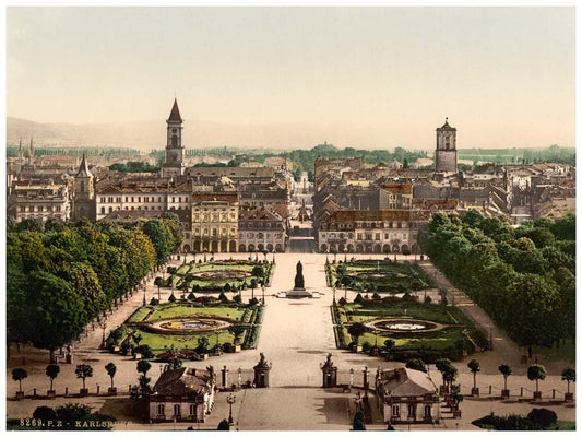 Karlsruhe, general view, Baden, Germany 0400-3920