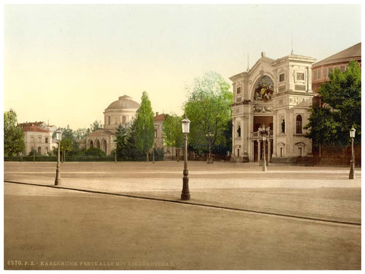 Pavilion at Vierortsbad, Karlsruhe, Baden, Germany 0400-3922