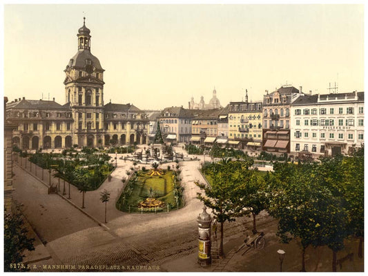 Parade Place and Kaufhaus, Karlsruhe, Baden, Germany 0400-3930