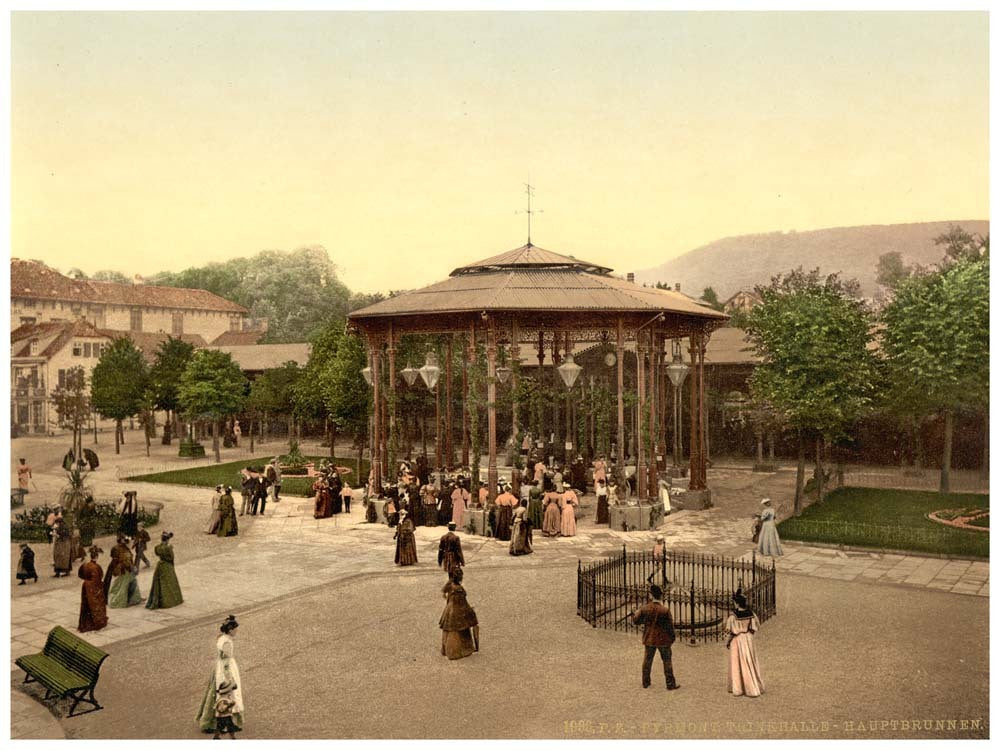 Drinking fountain, Bad Pyrmont, Germany 0400-3959