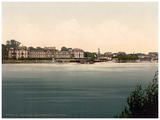 Grand Duke's Castle, Biebrich, the Rhine, Germany 0400-3978