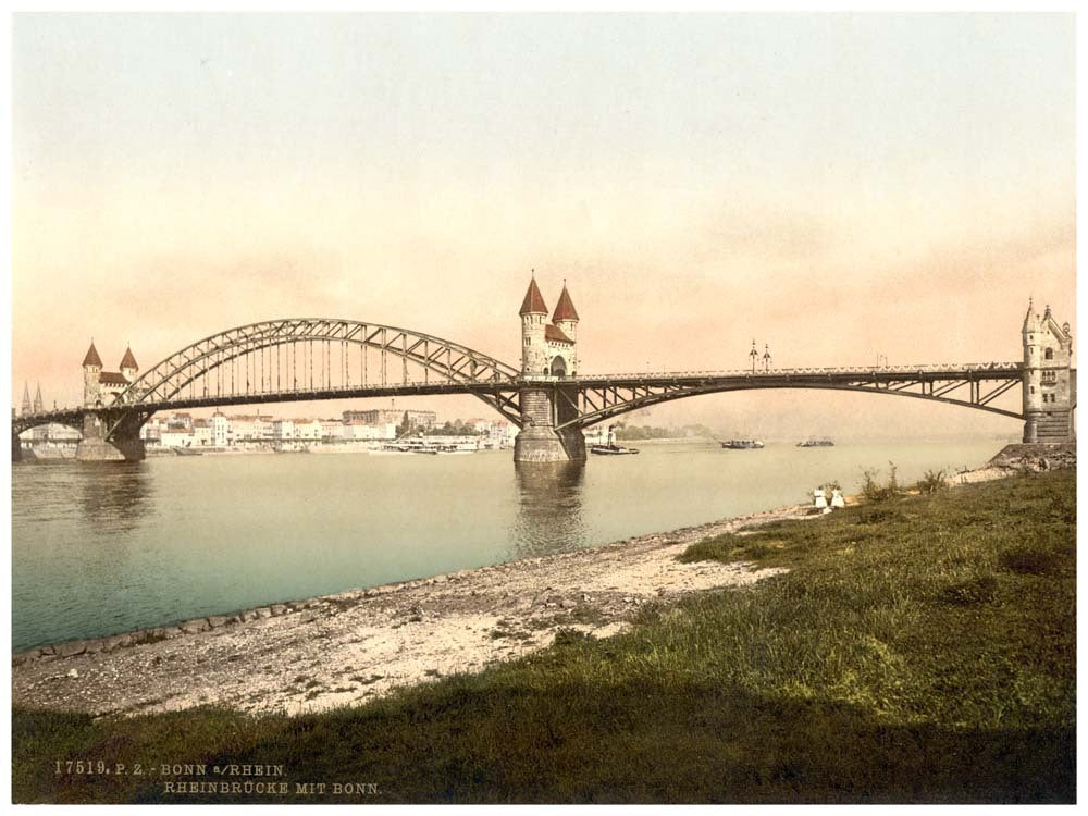 Rhine Bridge, Bonn, the Rhine, Germany 0400-3990