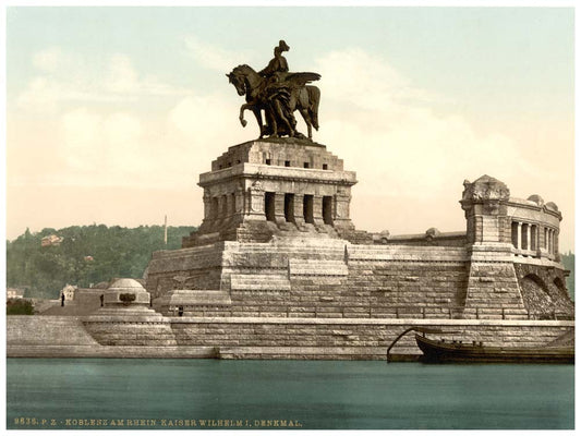 Emperor William's Monument, Coblenz, the Rhine, Germany 0400-4001