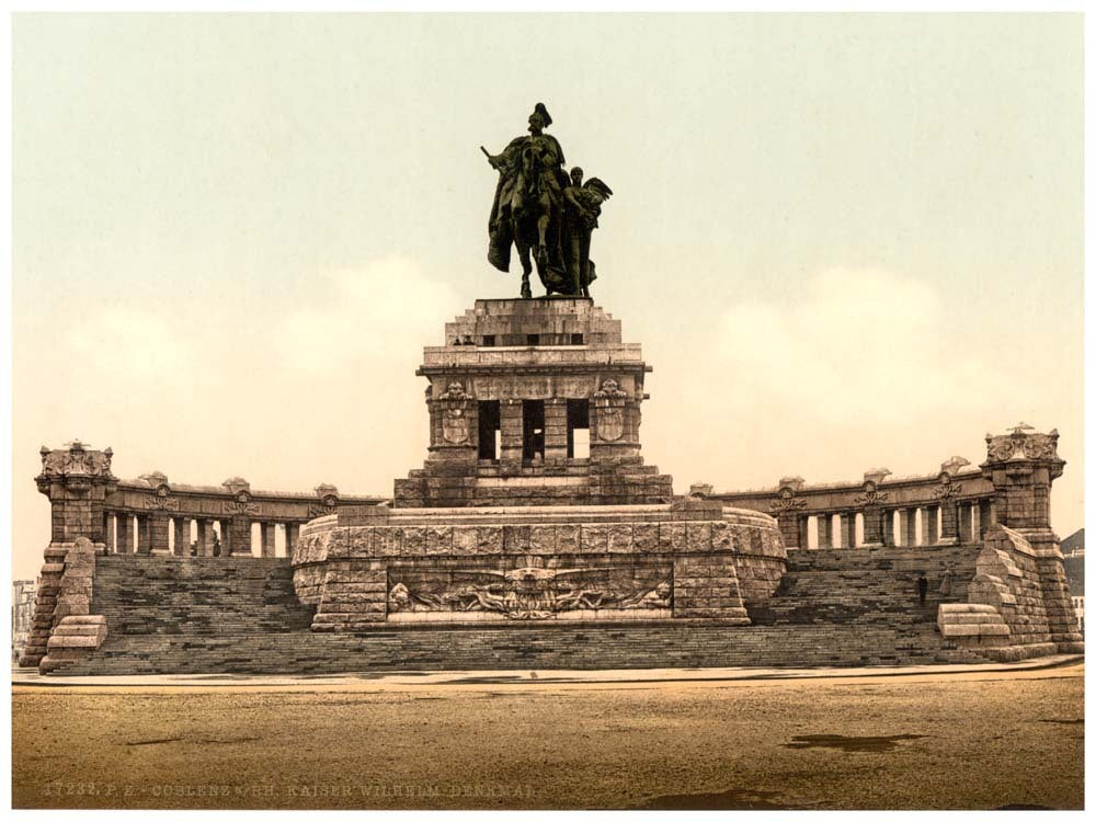 Emperor Williams's Monument, Coblenz, the Rhine, Germany 0400-4002