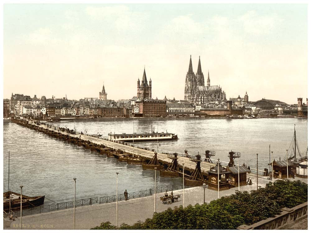 General view, Cologne, the Rhine, Germany 0400-4005