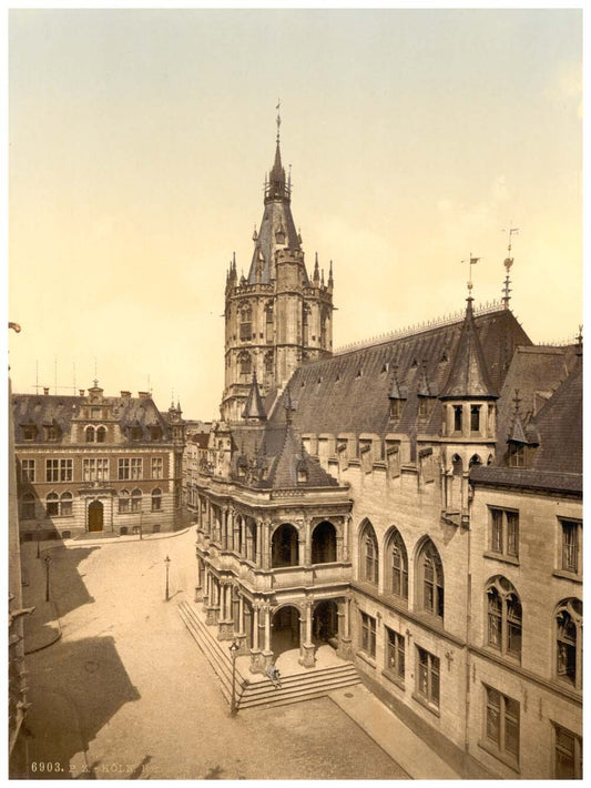 Hotel de Ville, Cologne, the Rhine, Germany 0400-4010