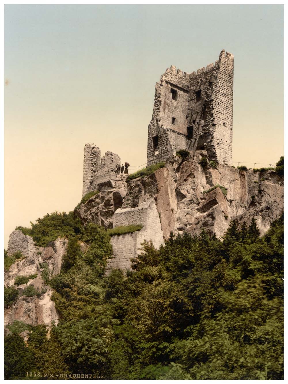 Drachenfels ruins, the Rhine, Germany 0400-4022