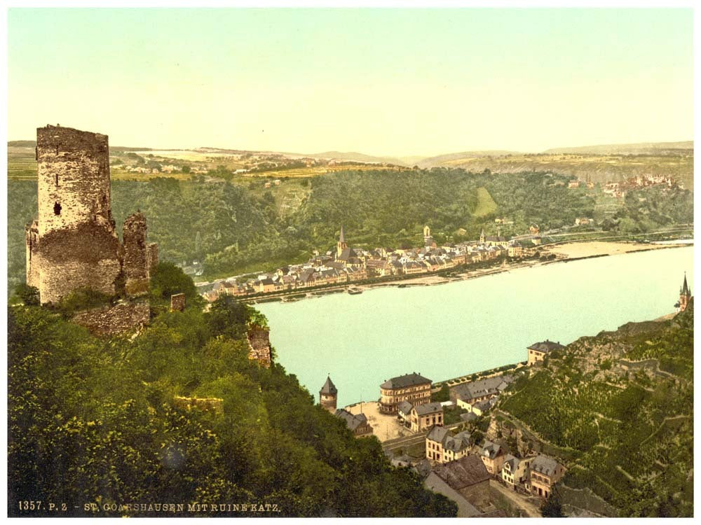 Katz Castle, Sankt Goarshausen, the Rhine, Germany 0400-4031