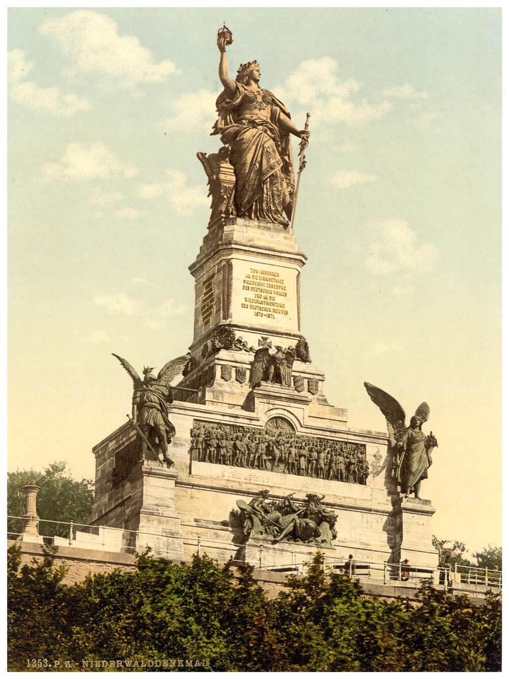 Niederwald Monument, the Rhine, Germany 0400-4041