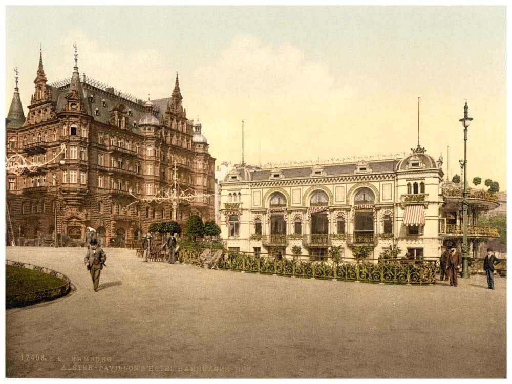 Alster Pavillion and Hotel Hamburg, Hamburg, Germany 0400-4169