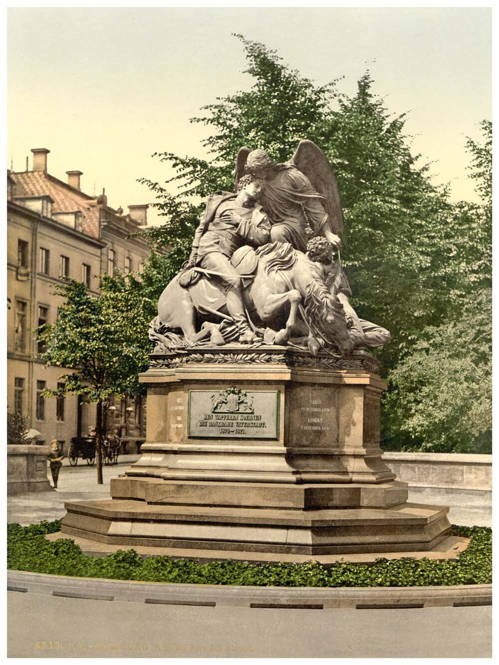 Warrior's Monument, 1870-71, Hamburg, Germany 0400-4177