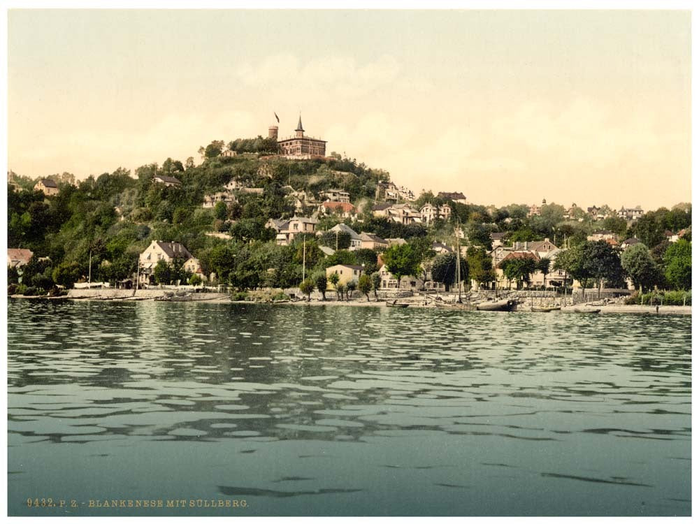 Blankenese with Sullberg, Hamburg, Germany 0400-4196