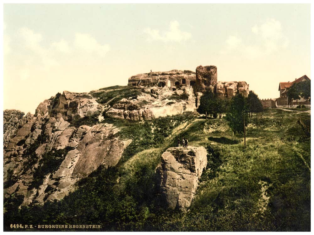 Regenstein Castle near Blankenburg (Ruins), Hartz, Germany 0400-4313