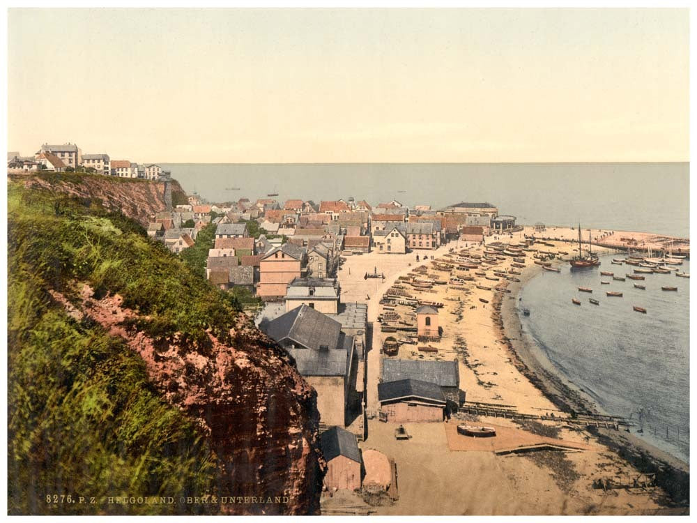 Oberland and Unterland (Upper and Lower Land), Helgoland, Germany 0400-4346