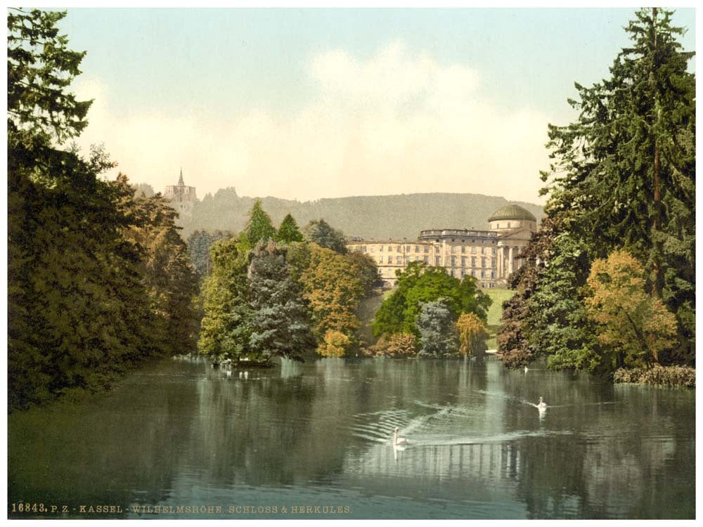 Castle and Hercules, Wilhelmshohe, Kassel, Hesse-Nassau, Germany 0400-4372