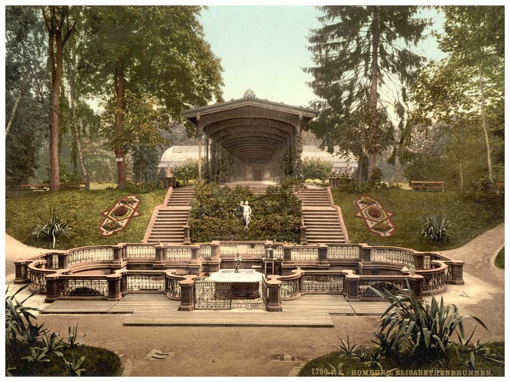 Elizabeth's Fountain, Bad Homburg vor der Höhe, Hesse-Nassau, Germany 0400-4387