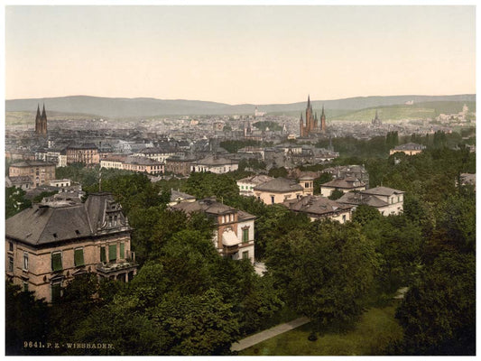 General view, Wiesbaden, Hesse-Nassau, Germany 0400-4395