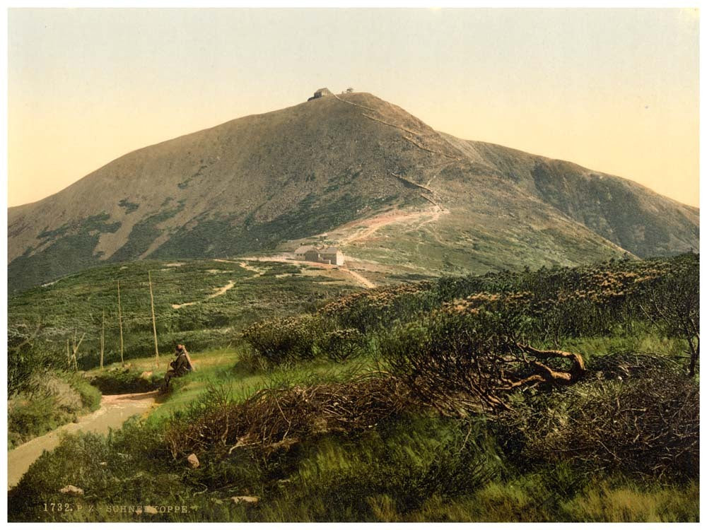 The Schneekoppe, with Kammpartie, Reisengebirge, Germany 0400-4477