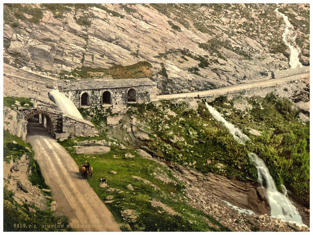 Simplon Pass, Kaltwasser Gallerie, Valais, Alps of, Switzerland 0400-4535