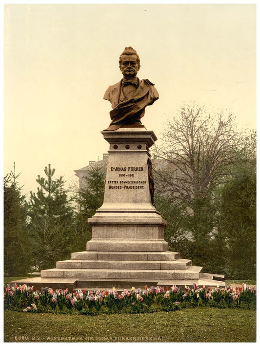 "Winterthor," monument to Dr. Jonas Furrer, Zurich, Switzerland 0400-4576