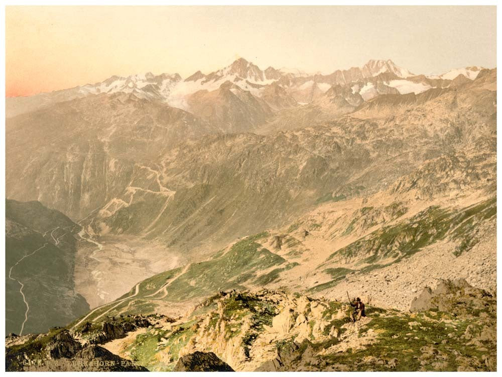 Furka Pass, panorama, Bernese Oberland, Switzerland 0400-4655