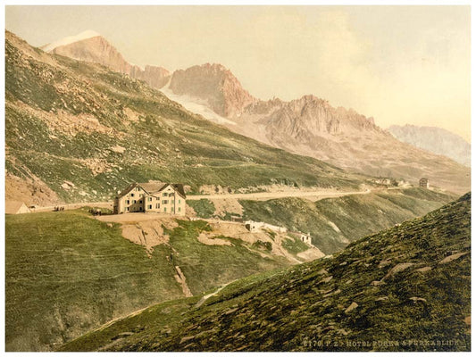 Furka Pass, the hotel, Bernese Oberland, Switzerland 0400-4657