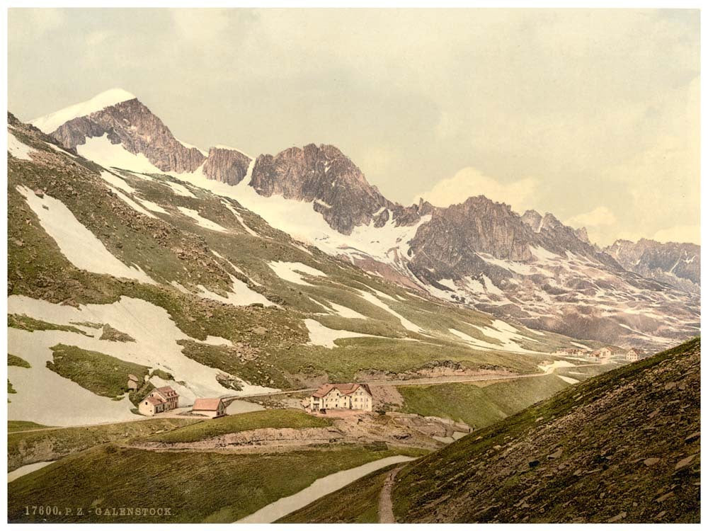 Furka Pass, Galenstock, general view, Bernese Oberland, Switzerland 0400-4658