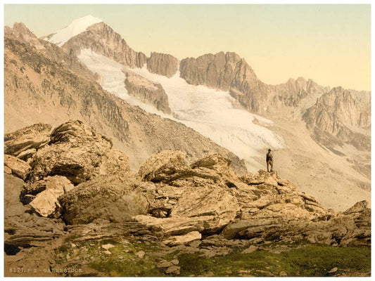 Furka Pass, Galenstock, from the Furkahorn, Bernese Oberland, Switzerland 0400-4659