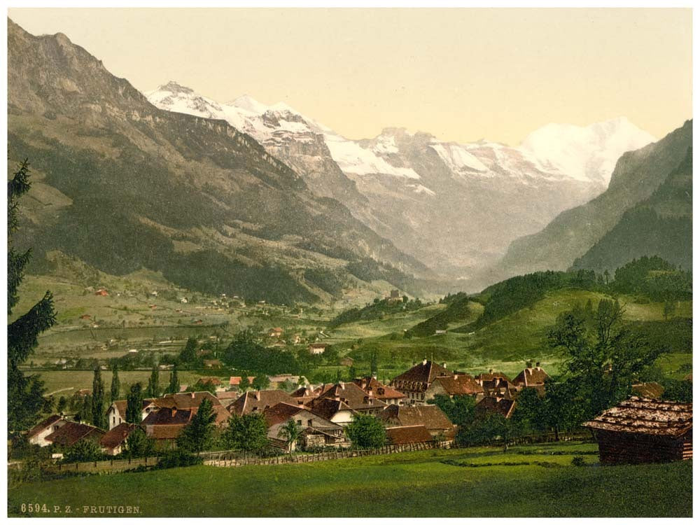 Frutigen, general view, Bernese Oberland, Switzerland 0400-4662