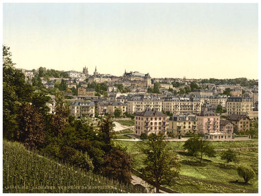 Lausanne, view of the Montriond, Geneva Lake, Switzerland 0400-4677