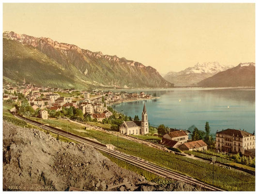 Montreux, general view, Geneva Lake, Switzerland 0400-4678