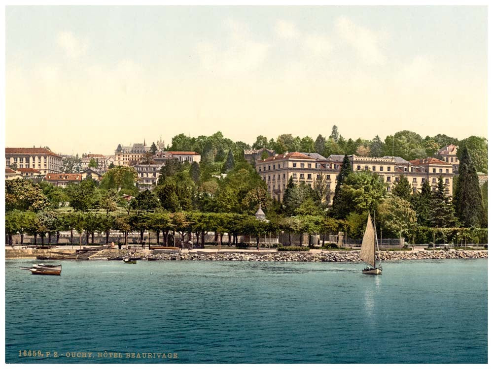 Ouchy, Hotel Beaurivage, Geneva Lake, Switzerland 0400-4688