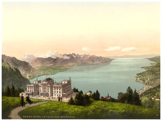 Rochers de Naye, and Hotel de Caux, Geneva Lake, Switzerland 0400-4692